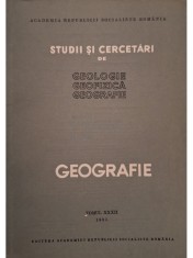 Virgil Ianovici - Studii si cercetari de geologie, geofizica, geografie, tomul XXXI (Editia: 1984) foto