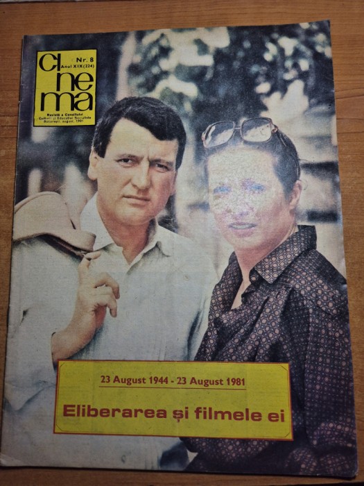 cinema august 1981 - ilie nastase , interviu gabriel oseciuc