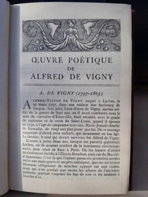 Oeuvre poetique - Andre de Vigny foto