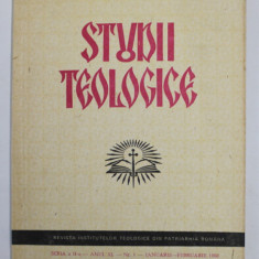 STUDII TEOLOGICE , REVISTA INSTITUTELOR TEOLOGICE DIN PATRIARHIA ROMANA , ANUL XL , NR. 1 , IANUARIE - FEBRUARIE , 1988