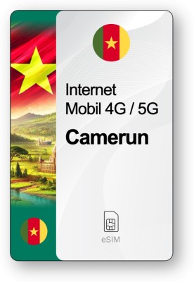 eSIM Internet Camerun, valabil 7 zile, trafic Nelimitat foto