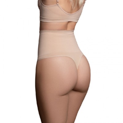 BYE-BRA - THONG STYLE SEAMLESS GIRDLE BEIGE SIZE L foto