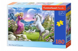 Puzzle 180 piese My Friend Unicorn, castorland