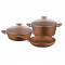 Set 5 piese Vilma, Ceramica marmorata