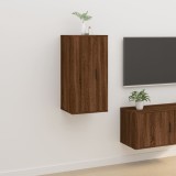 Cumpara ieftin Dulap TV montat pe perete, stejar maro, 40x34,5x80 cm