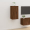 Dulap TV montat pe perete, stejar maro, 40x34,5x80 cm GartenMobel Dekor