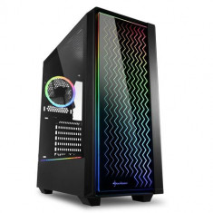 Carcasa Sharkoon RGB LIT 200, Tower (Negru)