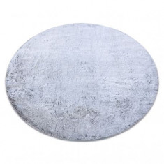 Covor modern de spălat LAPIN cerc shaggy, antiderapant gri / fildeș, cerc 60 cm