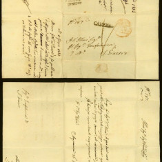 Italy 1823 Postal History Rare Stampless Cover + Content to San Ginesio DB.508