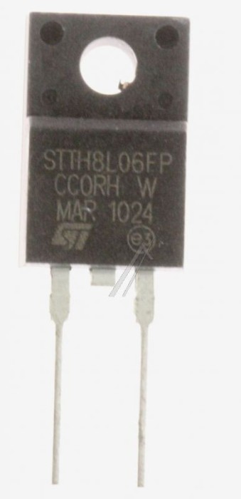 600V-8A DIODA ULTRARAPIDA 8A TO220FP -ROHS STTH8L06FP STMICROELECTRONICS