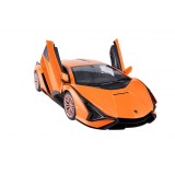 Masina cu telecomanda Lamborghini Sian Rastar, 35.5 x 16.3 x 8.2 cm, 10 km/h, tractiune 2 WD, anvelope cauciuc, Portocaliu
