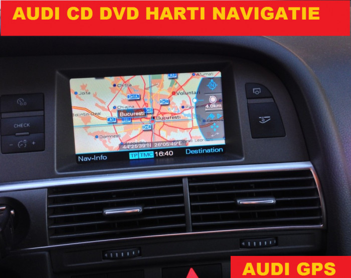 AUDI DVD HARTI NAVIGATIE MMI 2G AUDI A4, A5, A6, A8, Q7 EUROPA + ROMANIA