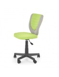 Cumpara ieftin Scaun birou copii HM Toby, ergonomic, cadru polipropilena, rotativ, inaltime reglabila, 80 kg, gri/verde