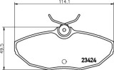 Placute frana Jaguar S-Type (Ccx), Xj (N3, X350, X358); Lincoln Ls SRLine parte montare : Punte spate