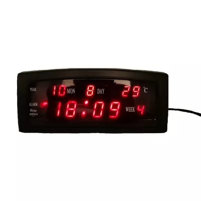 Ceas digital de masa 909-A LED cu alarma si termometru