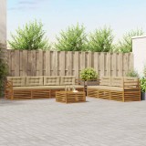 Cumpara ieftin Set de canapele de exterior 8 buc. 7-Locuri Natural si Bej