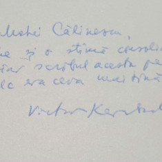 Tabla de oricalc- Carte cu dedicatie & AUTOGRAF autor Victor Kernbach