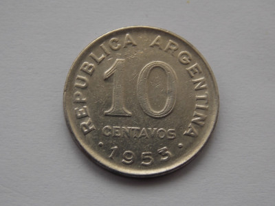 10 centavos 1953 ARGENTINA foto