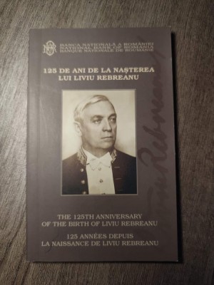 Doar certificatul BNR nr.358/2010 - Moneda de de argint Liviu Rebreanu 125 ani foto