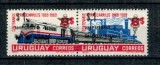 Uruguay 1969 - Caile ferate, supratipar colete, serie neuzata