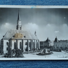 187 - Cluj-Napoca - Piata Matei Corvin / Unirii / Kolozsvar / Carte postala