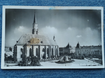 187 - Cluj-Napoca - Piata Matei Corvin / Unirii / Kolozsvar / Carte postala foto