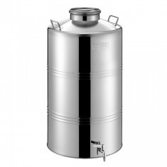 Bidon inox MetalBox 125 litri, capac Airtight, robinet 1 2 foto
