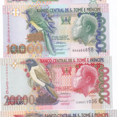 Bancnota Sao Tome si Principe 5.000 - 50.000 Dobras 1996 - P65-68 UNC ( set x4 )