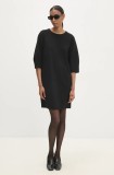 Answear Lab rochie culoarea negru, mini, dreaptă