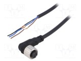 Cablu M12 PIN 3 &icirc;n unghi 5m CL mamă AUTONICS