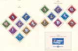 Romania 1963 Mi 2195/210 A+B + bl 55 MNH - JO Iarna, Innsbruck
