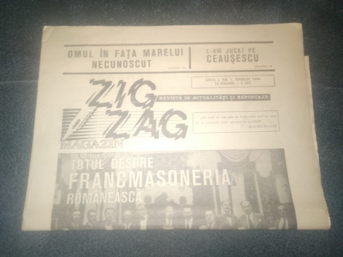 REVISTA ZIG ZAG NR 7 APRILIE 1990