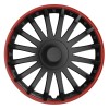 Set 4 capace roti model CRISTAL 15&quot; - RED &amp; BLACK AVX-AM10294