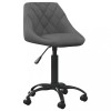 VidaXL Scaun de birou, gri &icirc;nchis, catifea 3088847