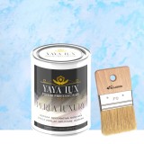 Vopsea Decorativă Perla Luxury Albastru Deschis 2 L cu fulgi perlați&ndash;Pensulă inclusă-Toro Decor