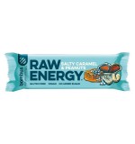 Baton Energizant cu Caramel Sarat si Arahide Raw Energy 50 grame Bombus