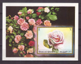 Umm al Qiwain 1972 - Trandafiri, flori, colita nedantelata neuzata