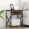 VidaXL Dulap de noapte 2 pcs Stejar brun 41 x 31 x 51 cm Lemn compozit