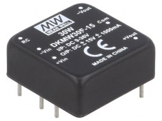 Convertor DC/DC 30W 9-36V la 15V/-15V THT