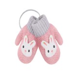 Mănuși de iarnă pentru copii mici, unisex, cu dublă tricotare și căptușeală din pluș, v&acirc;rstă 1-4 &ndash; Mărimea 1-4