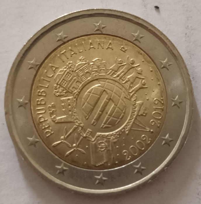 Moneda 2 euro comemorativa Italia 2002-2012