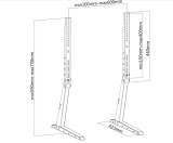 Suport TV Universal MyWall pentru diagonale 37" - 70" (94 - 178 CM), alb HP 36 W / N5