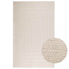 vidaXL Covor &bdquo;ZIZUR&rdquo; crem aspect iută pentru interior și exterior 4010366
