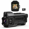 Monoclu Digital Night Vision 4K, 36MP, IR 300m, Zoom 6X, Ecran 1.54", Video & Foto, Card 32GB, USB-C, Negru
