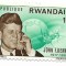 Rwanda - A 2-a aniversare a mortii lui John F. Kennedy, 1917-1963, 1965 - neobliterata