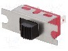 Intrerupator glisant, 2 pozitii, SPDT, ON-ON, C&amp;K - 1101M1S2ZQE2