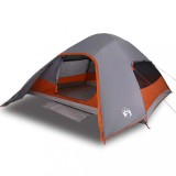 Cumpara ieftin Cort de camping cupola pentru 4 persoane, gri, impermeabil