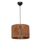 Cumpara ieftin Lustra cu o singura lumina PWL-1117, E27 maro, 30x75 cm