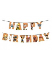 Banner HAPPY BIRTHDAY Paw Patrol 200x15 cm foto