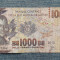 1000 Francs 2015 Guineea Ecuatoriala / seria 051362